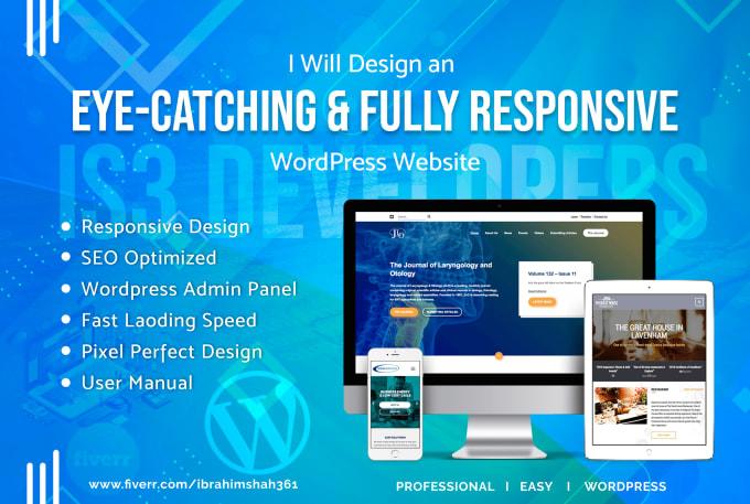 I will design, redesign, and fix a wordpress website