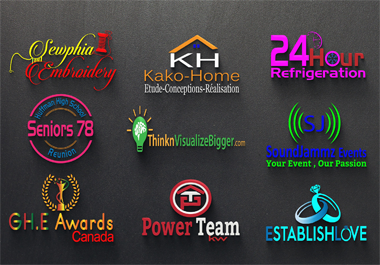 Modern Logo design 24 hours delivery 