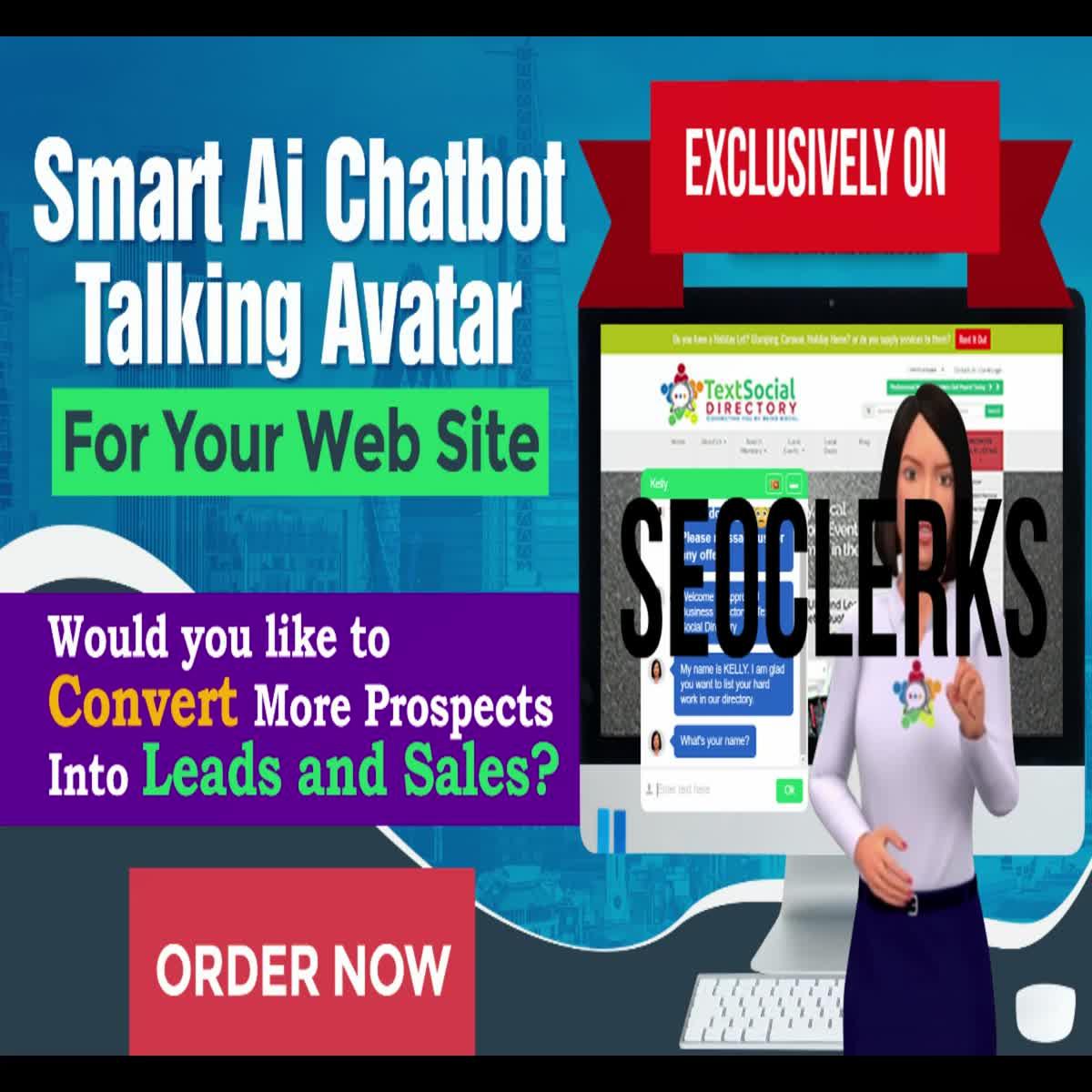 Smart Ai Chatbot or 3d Avatar Bot For Your Web Site AI Multilingual - 20 steps
