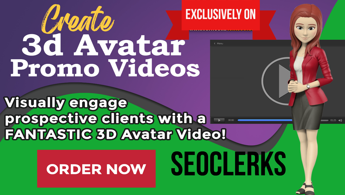 create promo marketing video or with a 3d avatar - Whiteboard or Kinetic