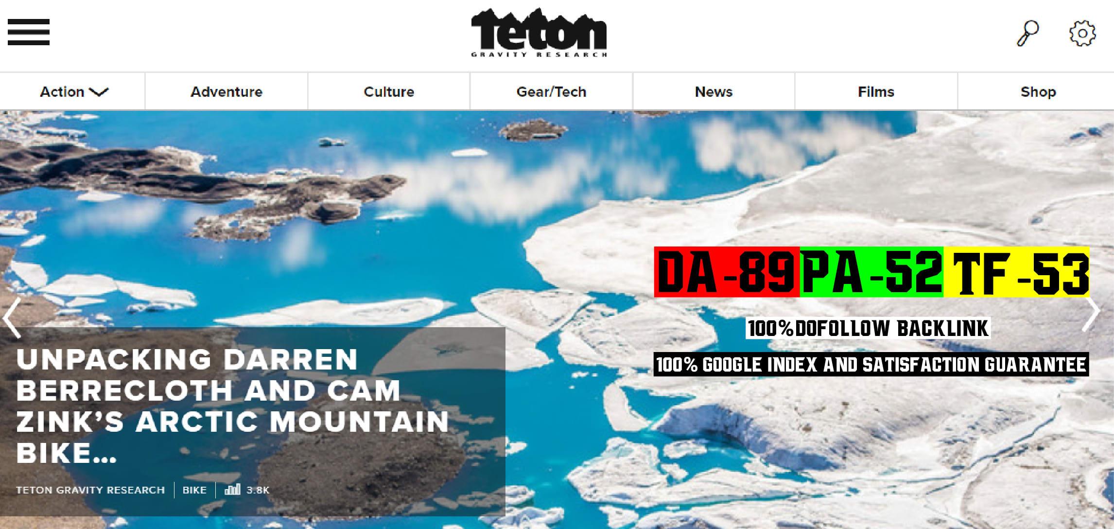 Write And Publish Guest Posting Service On Tetongravity DA89