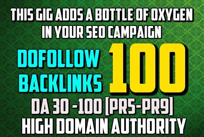 100 Dofollow Backlinks From High DA PA Websites