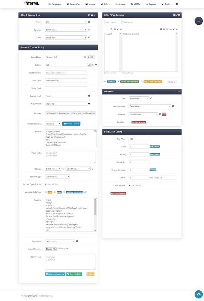 I will install interml v6 bulk email marketing application