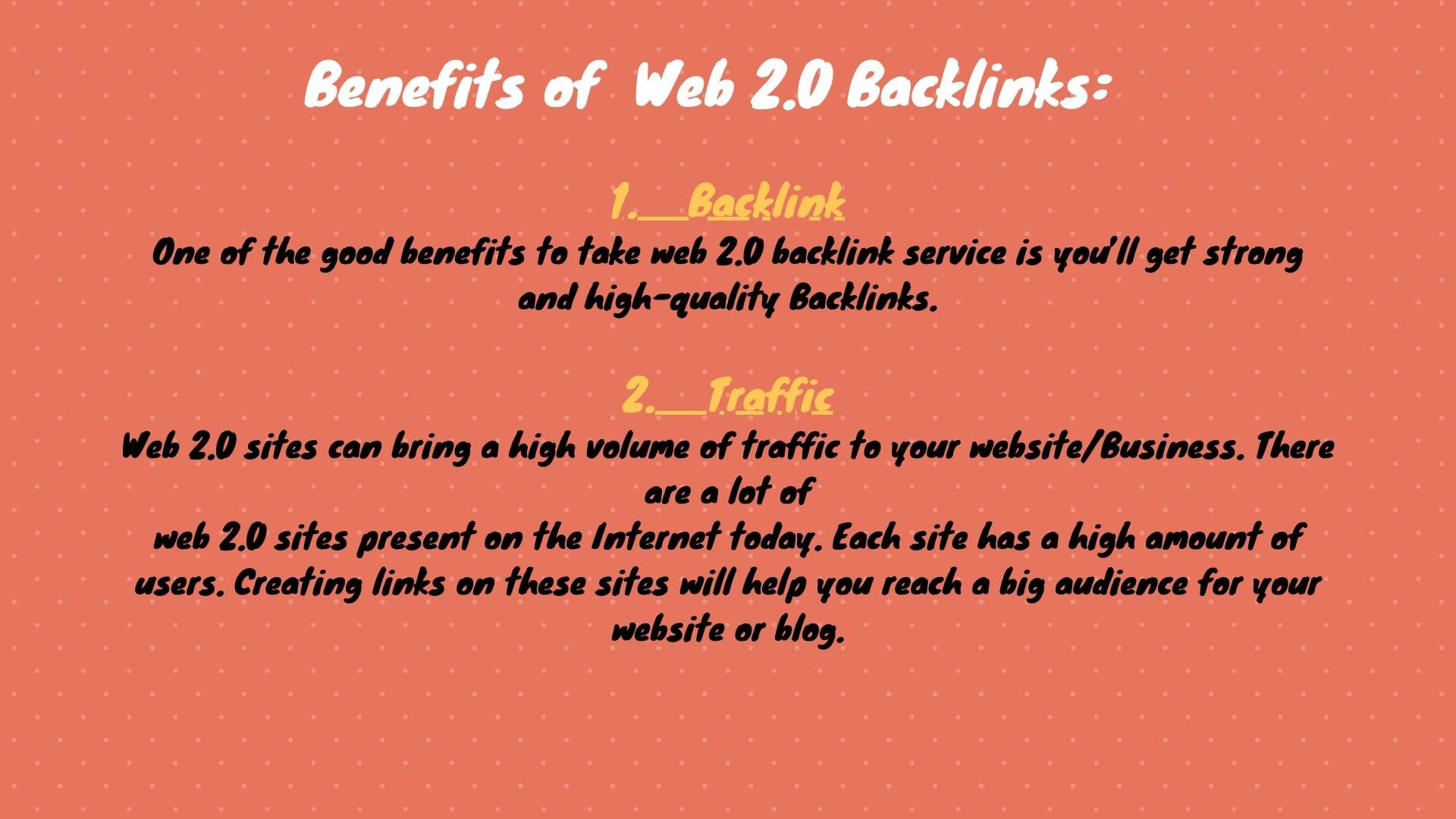 I'll build 20 high authority web 2.0 backlinks