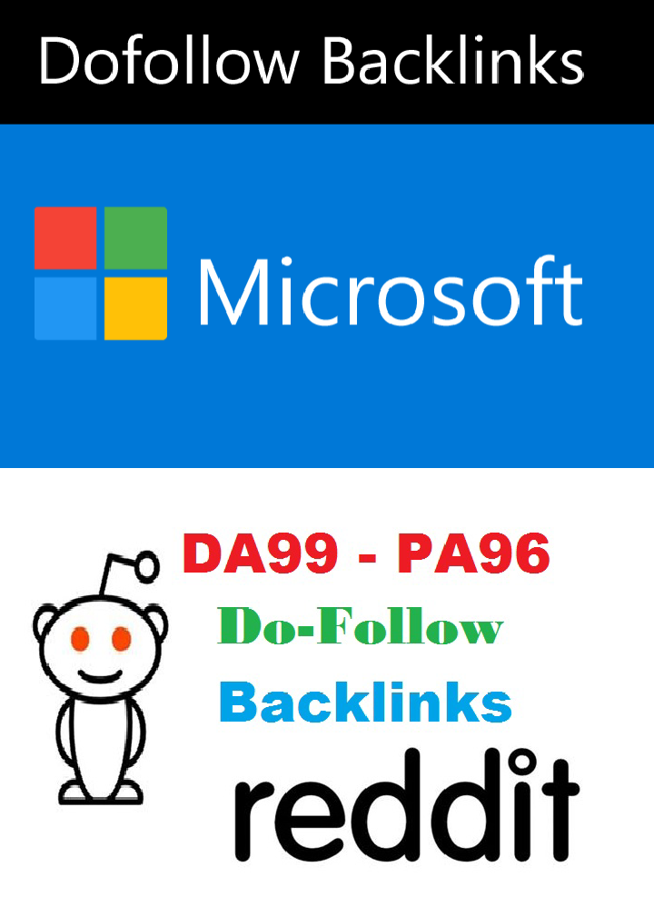 Get Microsoft and Reddit Do-follow backlinks