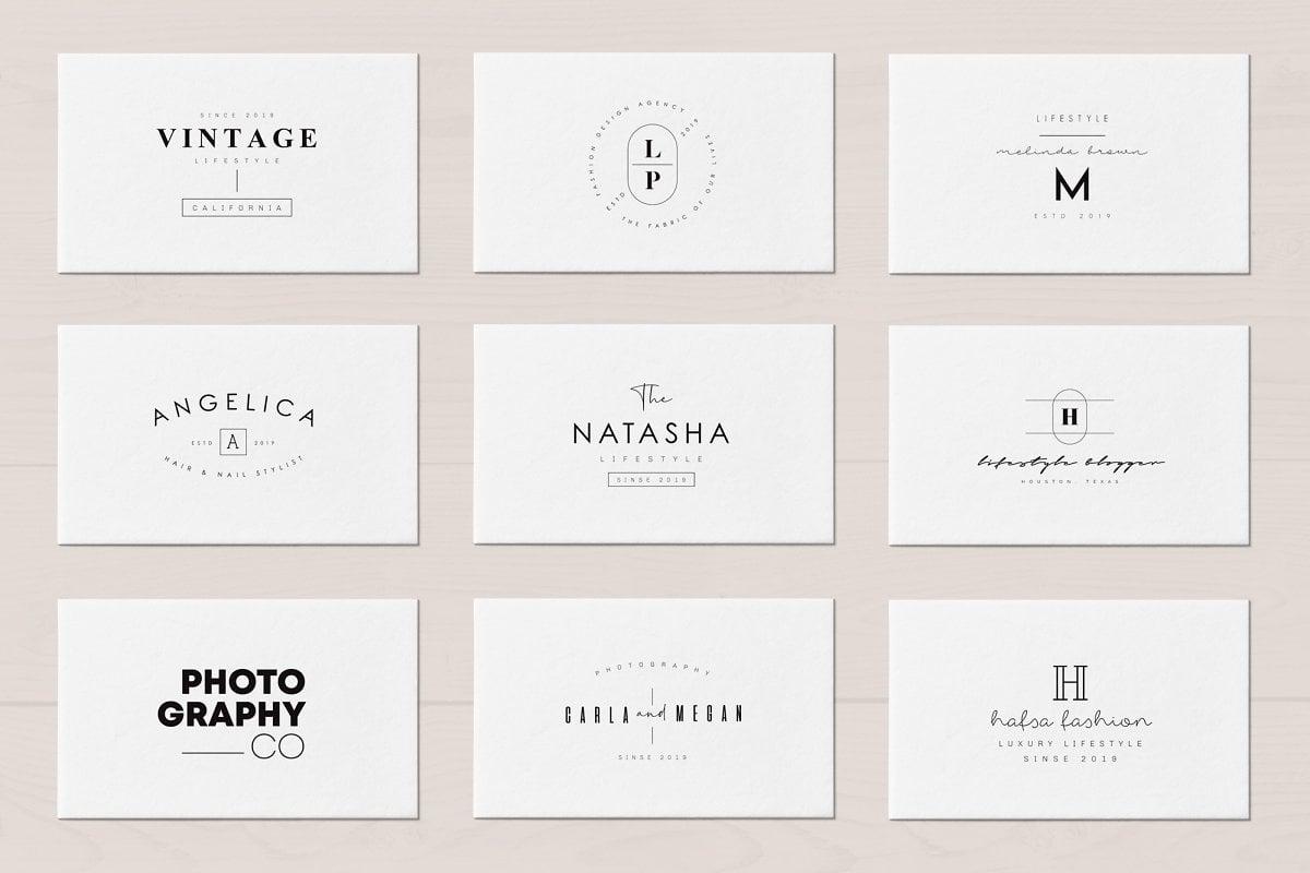 200 Trending Minimal Logo Bundle
