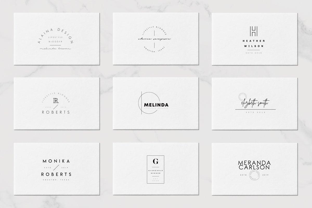 200 Trending Minimal Logo Bundle