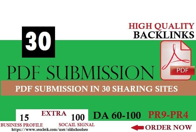 Manual PDF Creation & Submission Service! FOR GOOGLE RANKING