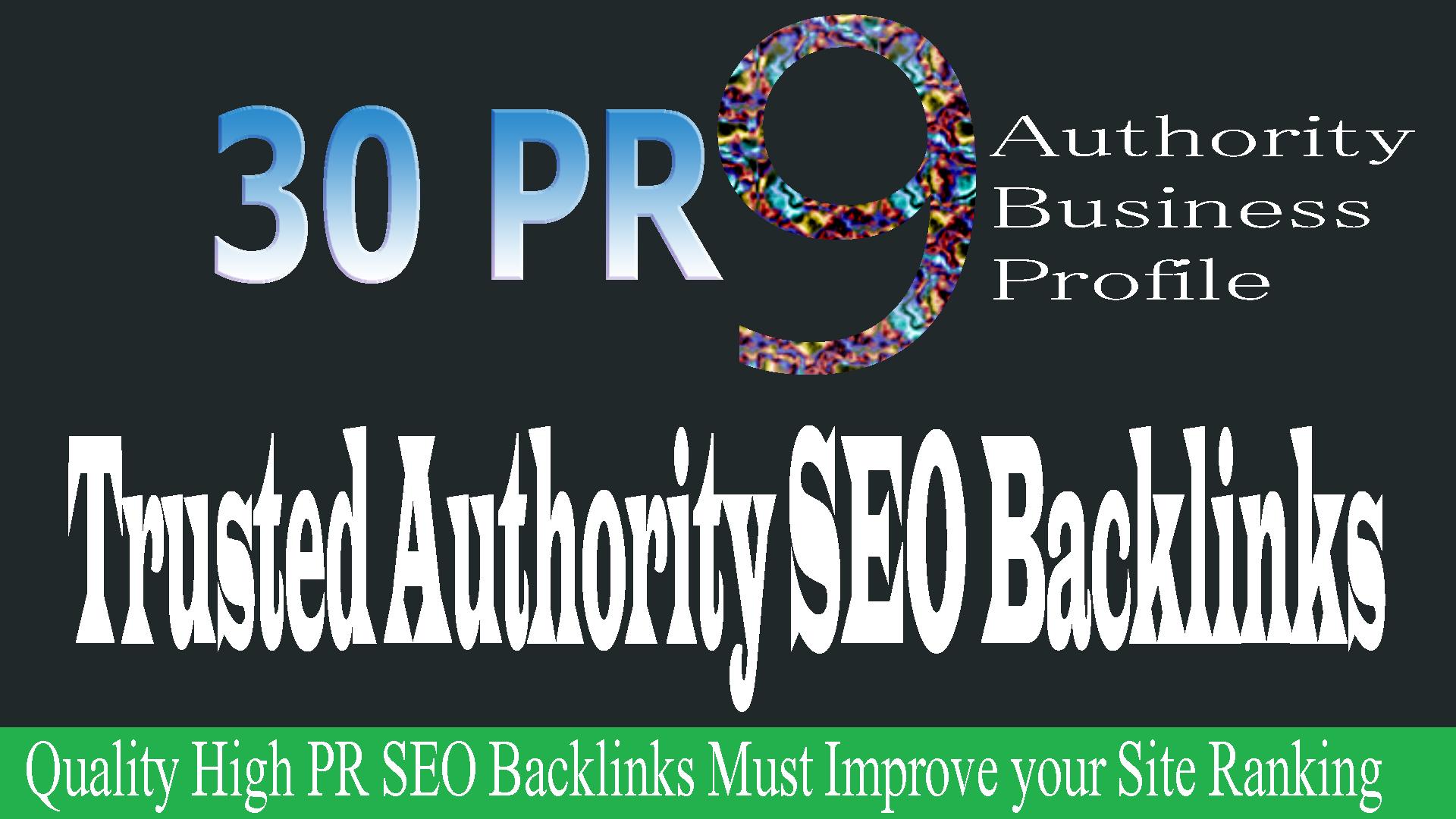 30 PR9 Whitehat High DA Authority Business Profile Creation for Improve Website Ranking