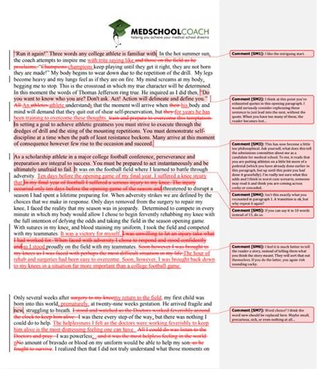 Create an excellent college admission essay, letter of intent or personal statement