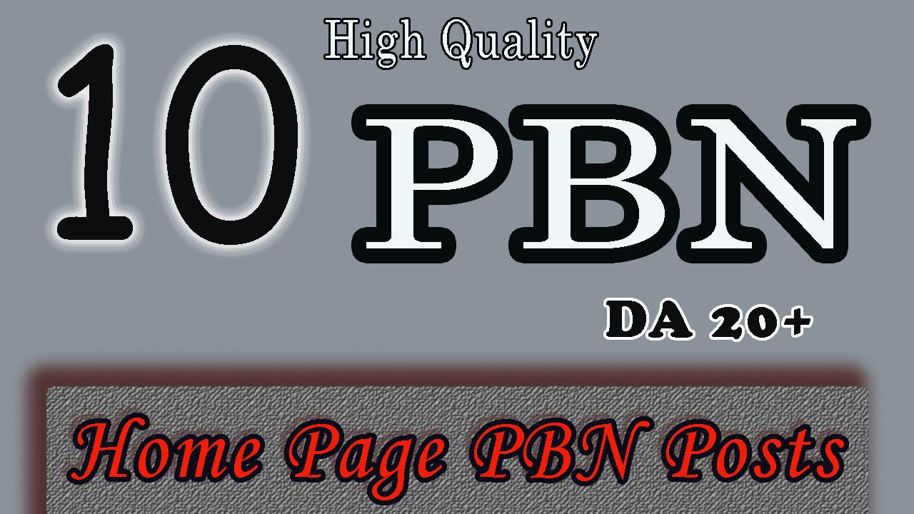 Create Manually 10 Homepage PBN Backlinks TF & DA is 20+ to get Skyrocket SERP with Blogger Links fo
