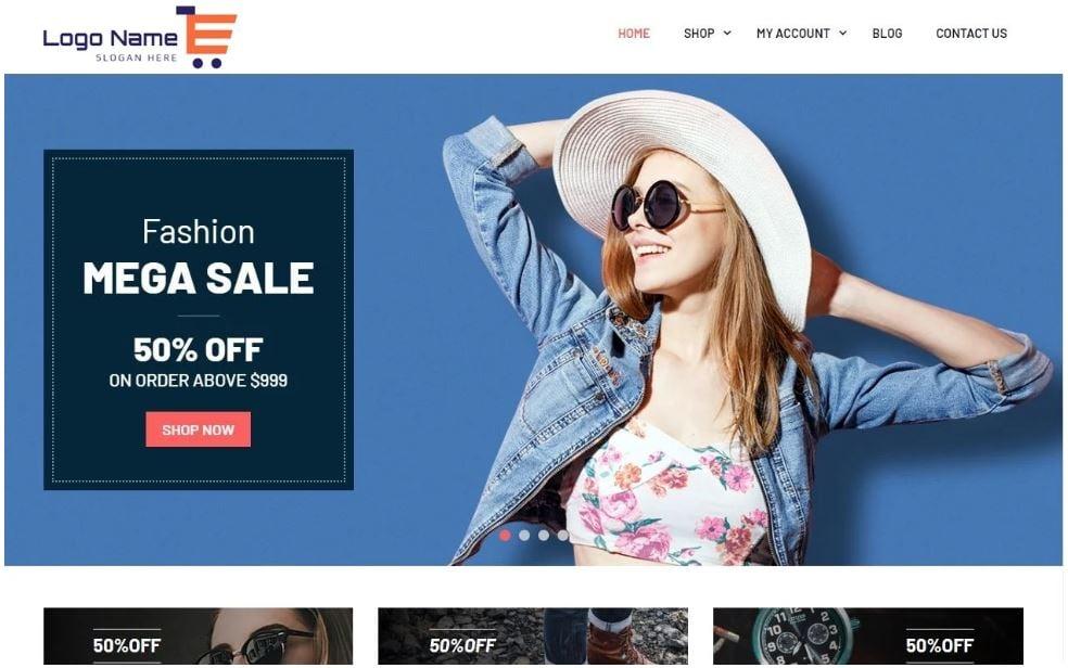 Create a responsive ecommerce wordpress website