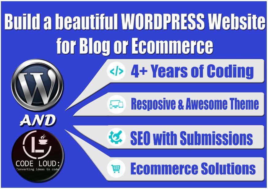 Create a responsive ecommerce wordpress website