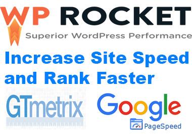 Reduce your website loading time by installing WP-Rocket