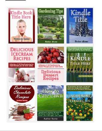 Get 25 Unique, Easily Editable Flat Ebook Cover Templates for Amazon Kindle!