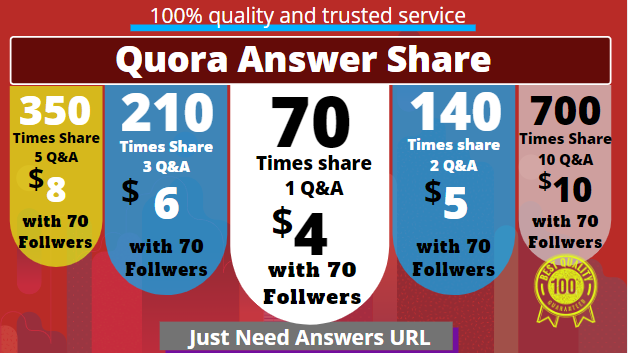 Buy 70 Quora UpVotes Get free 70 followers