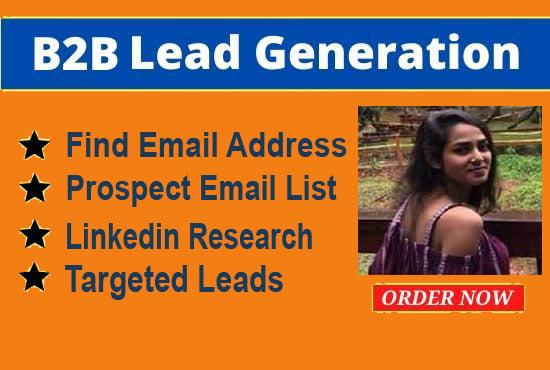 I Will Do 1k Verified B2B Lead Generation and Email List Building