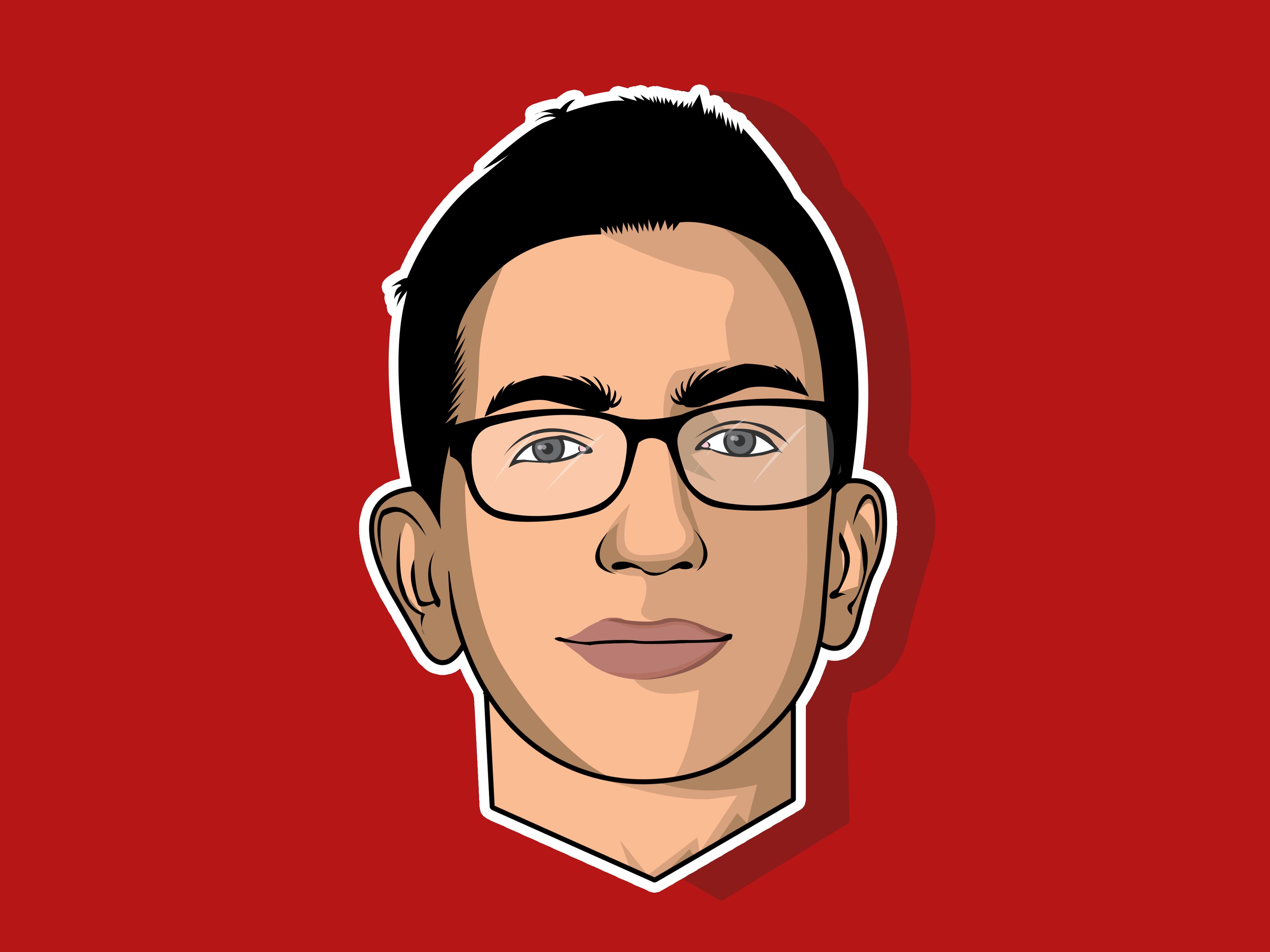 design minimalist flat line vector avatar