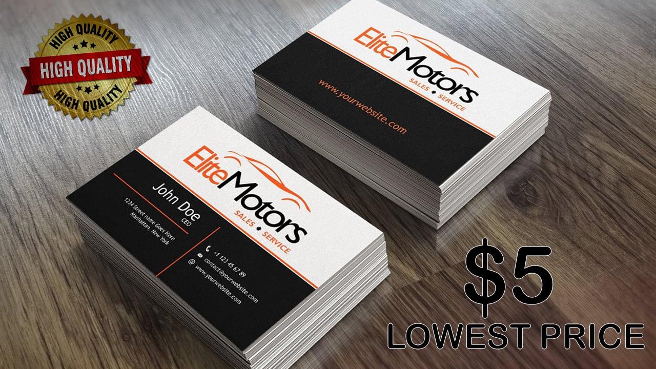 A Premium,Unique and Professional Business Card Design for You