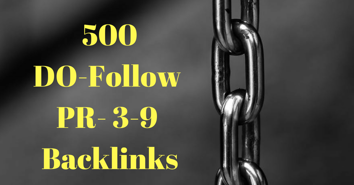 Provide 500 do-follow PR 3-9 High DA backlinks