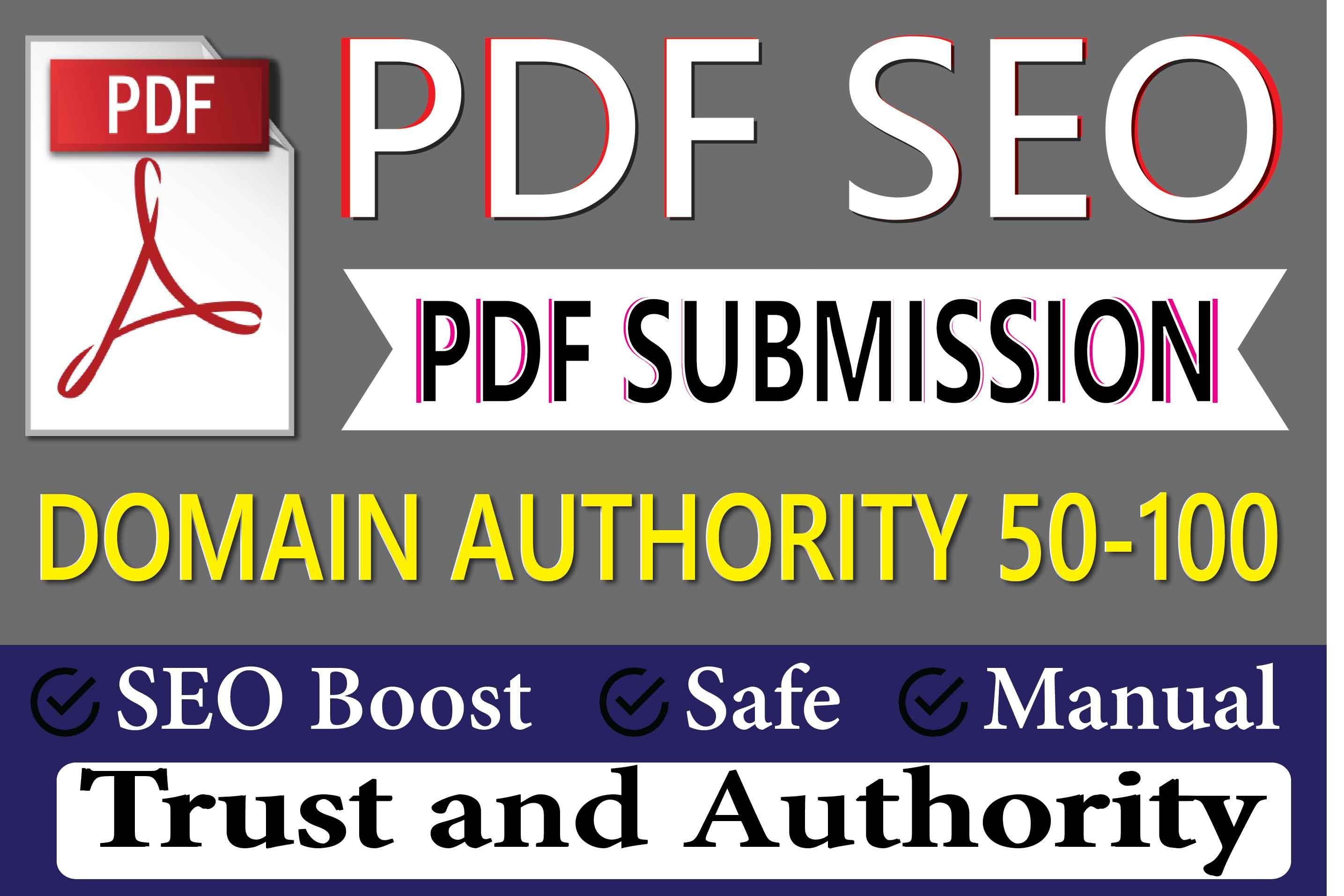 Manually 31 PDF Submission or Sharing to High Authority Sites for Boosting Google Ranking