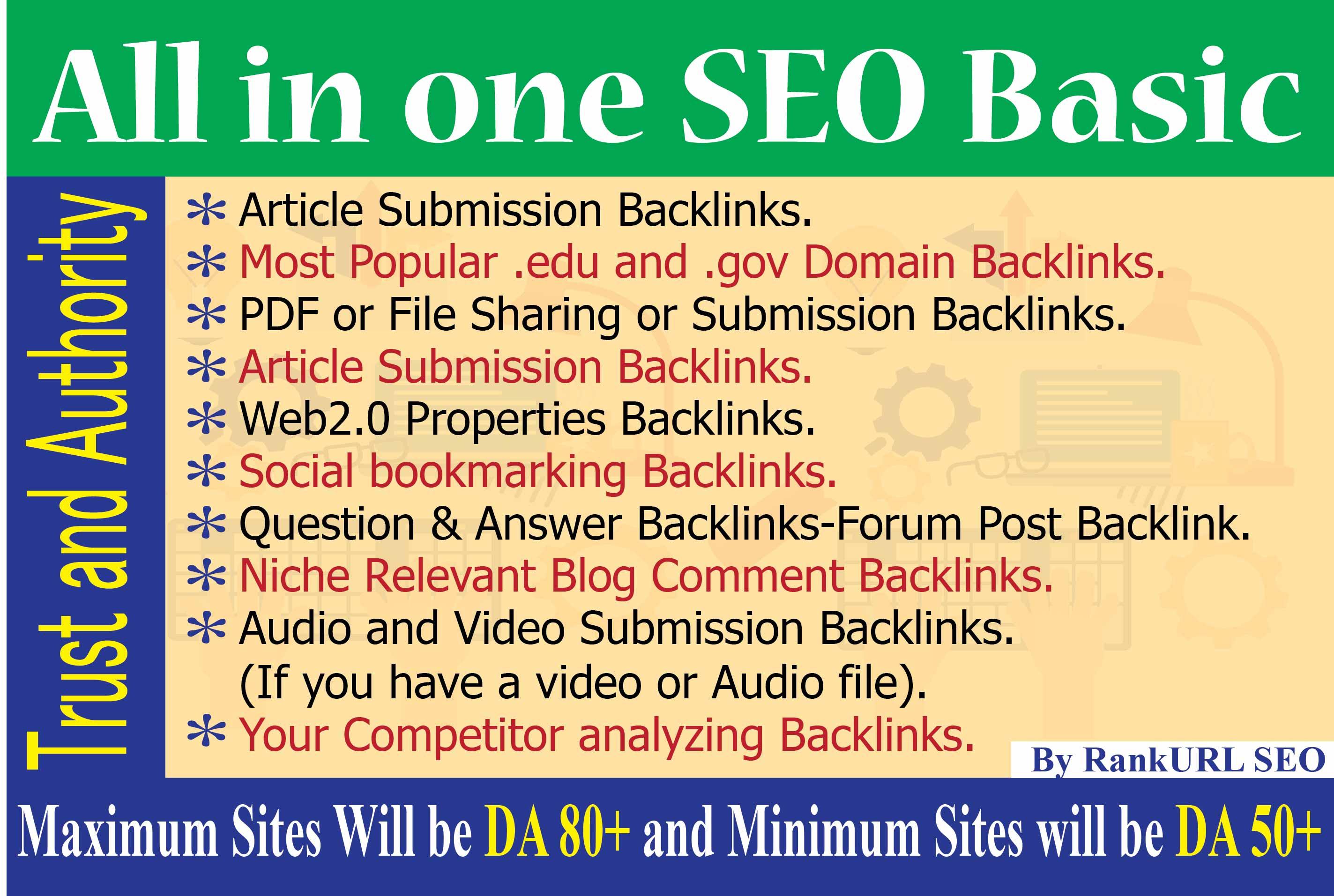 Get Quality 80 Mix SEO Manual Backlinks to get google ranking and best improvement