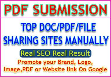 Manual 31 PDF Submission or Sharing to High DA PDF or Doc or File Sharing Sites