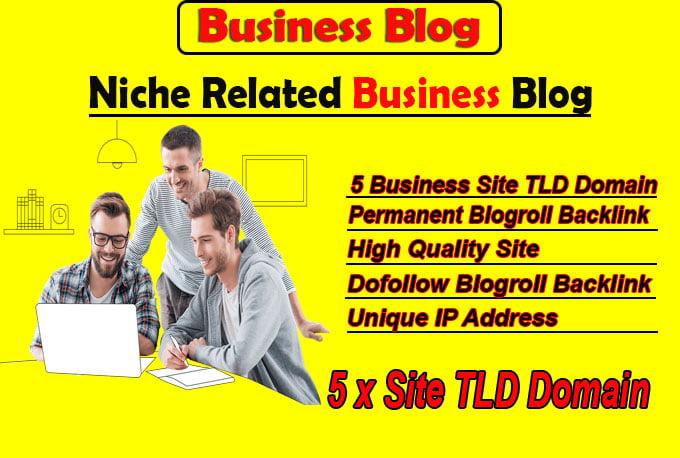 give link 5 site business tld blogroll permanent