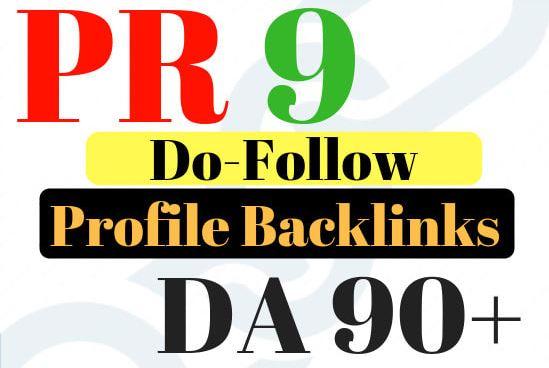 20+ PR9 Dofollow profile backlinks- All Dofollow profile Links