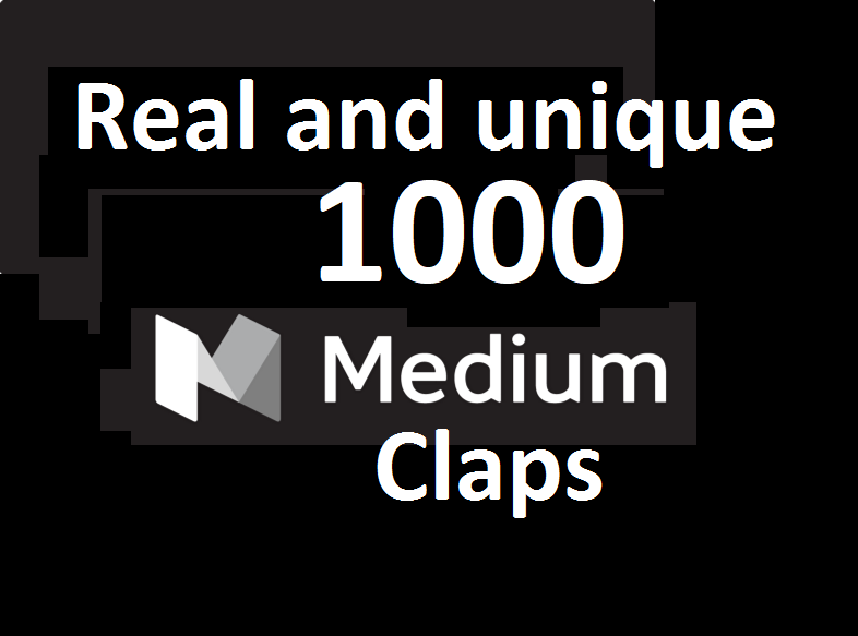  GET you 1000 Medium Claps on your Medium Article medium