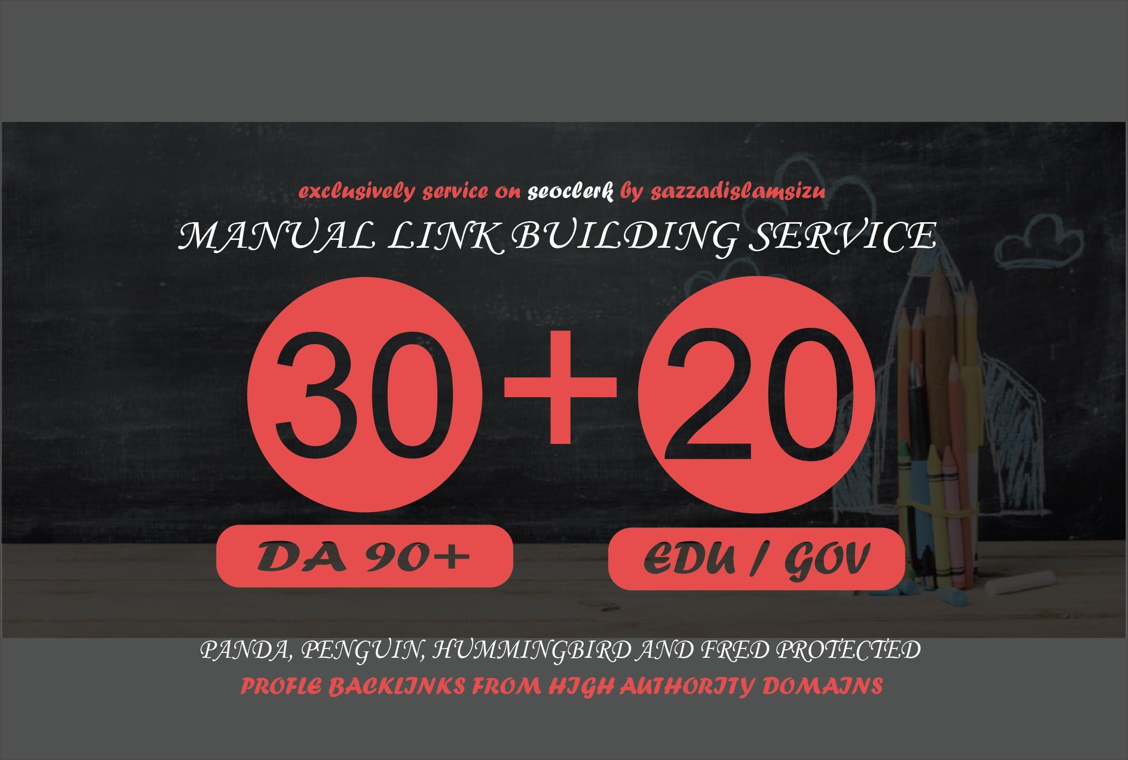 30 Pr9 + 20 Edu/Gov High Authority Backlinks Seo link building