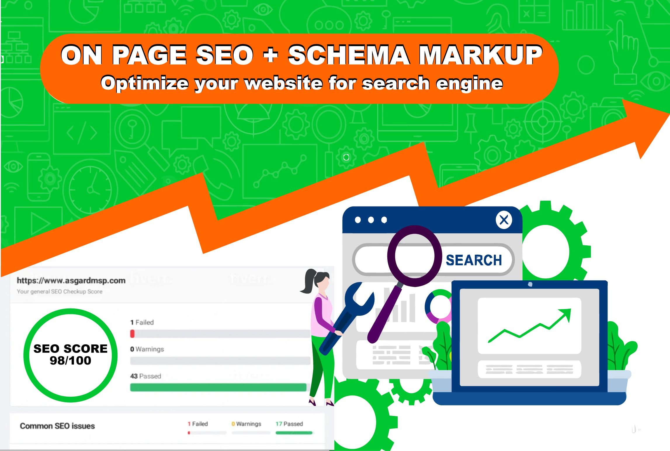 I will do on page seo and technical seo for wordpress