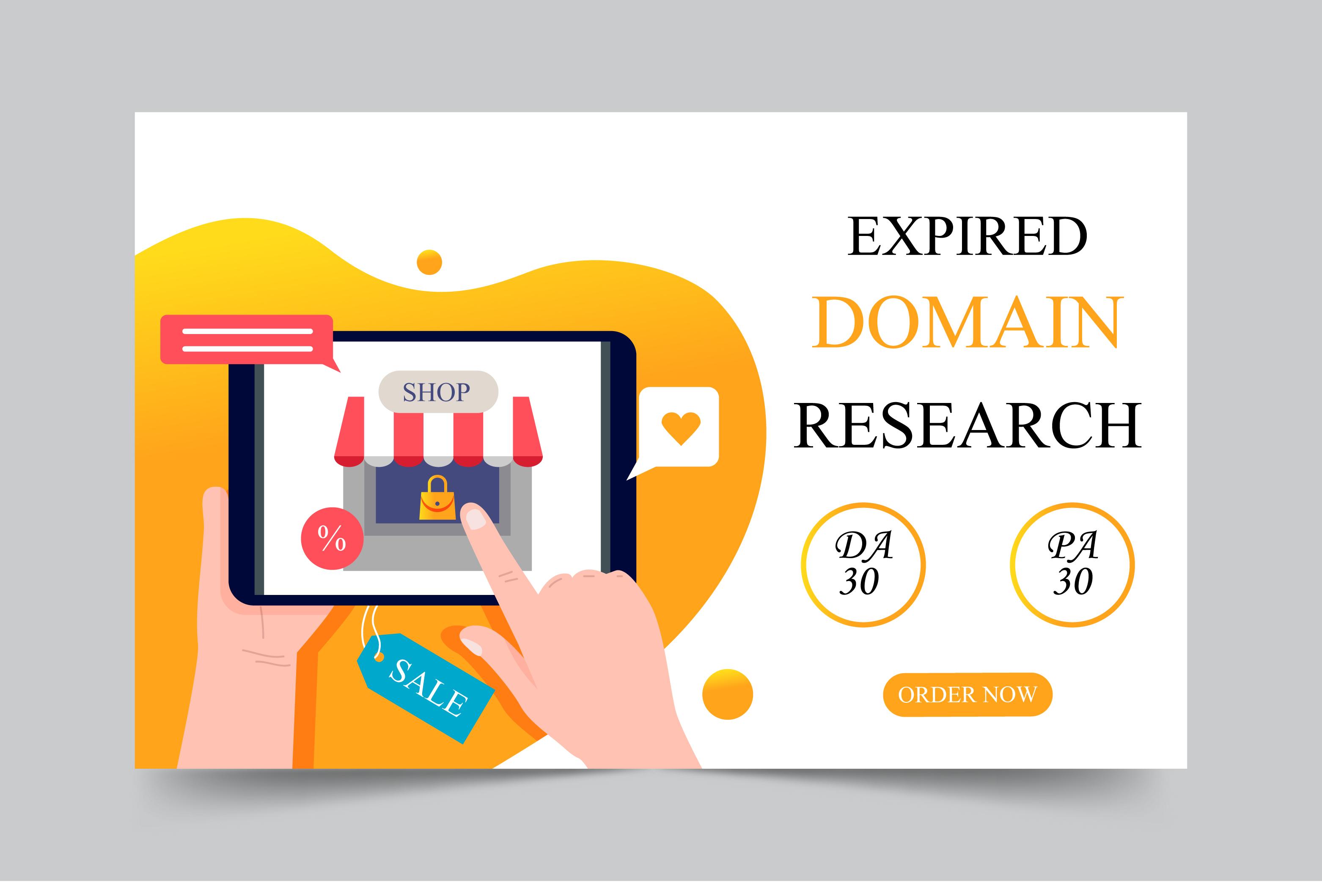 I will find expired domain with authority backlinks