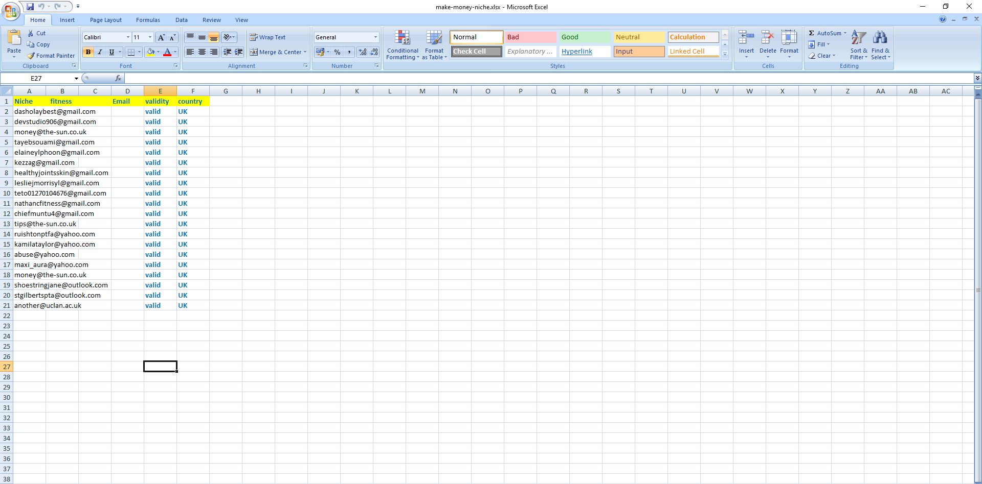 I Can Find Out Targeted Niche Active And Valid Email Lists For Email Marketing.