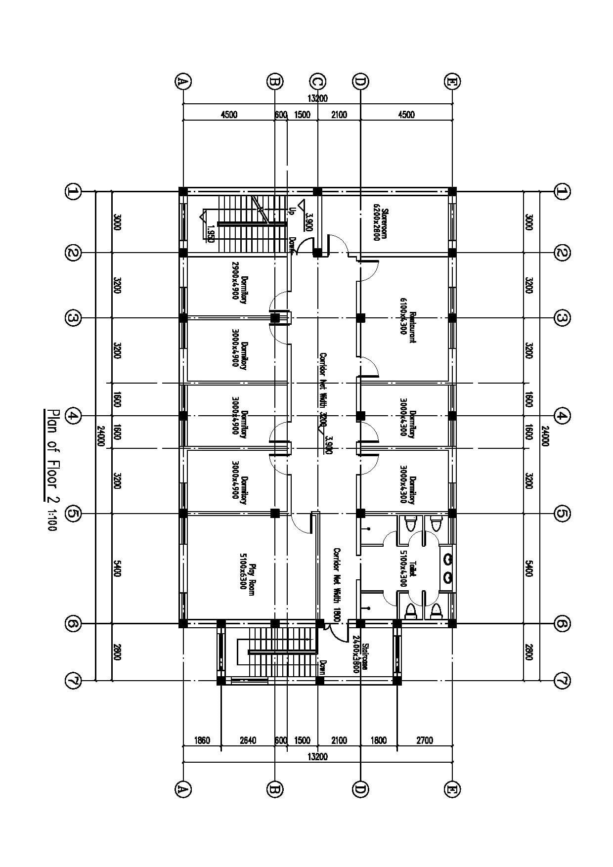 Architecture 2D & 3D floor plan using autocad
