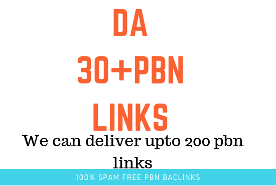 i will Provide you 5 pbn backlinks from DA30 plus Homepage PBN backlinks