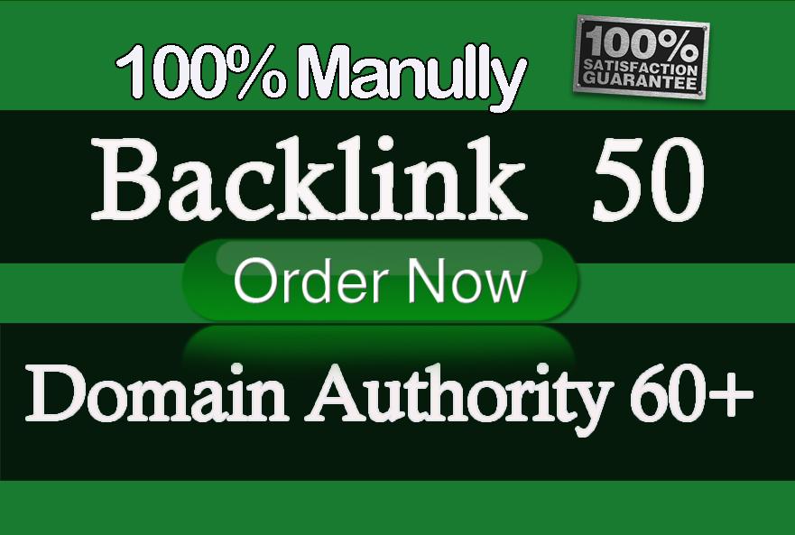 I will build high authority da,dofollow backlinks