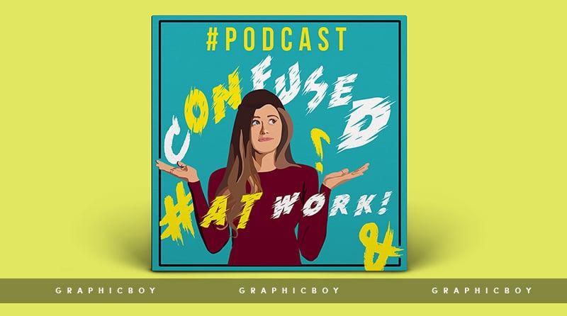 I will design podcast cover artwork