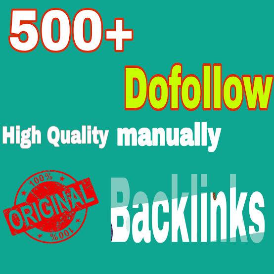 Manually Create seo 500 dofollow backlinks, google ranking, link building service 