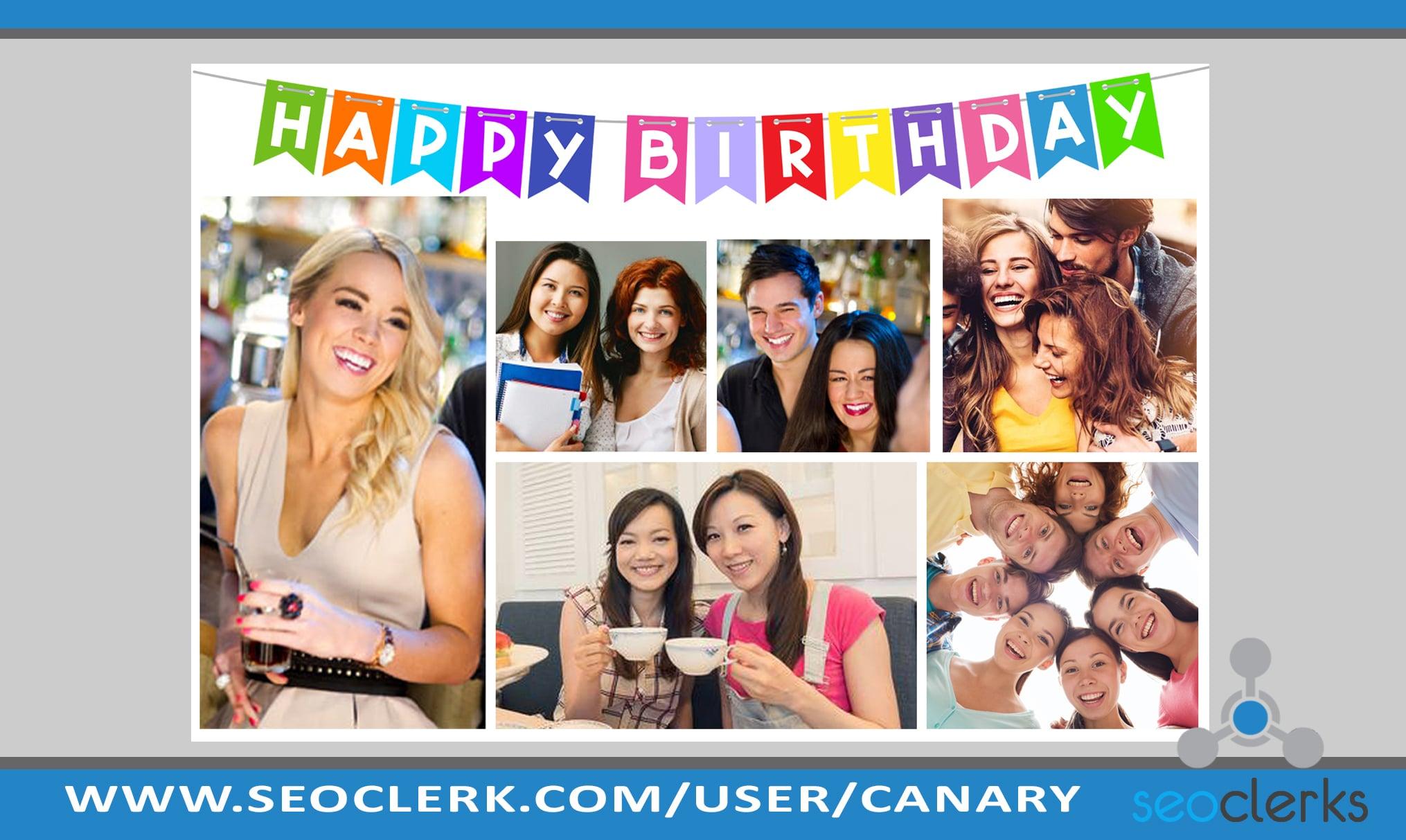 I will create photo collage gift for birthday, anniversary, Christmas etc