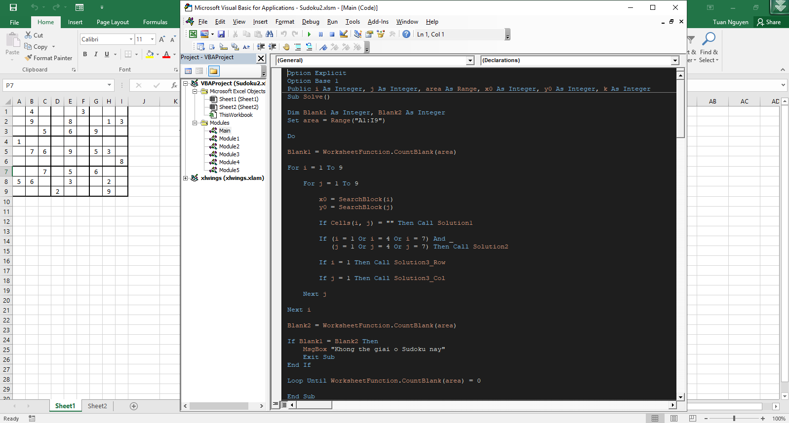 Programming VBA for Automating Excel