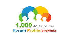 Provide 1000 forum profiles backlinks