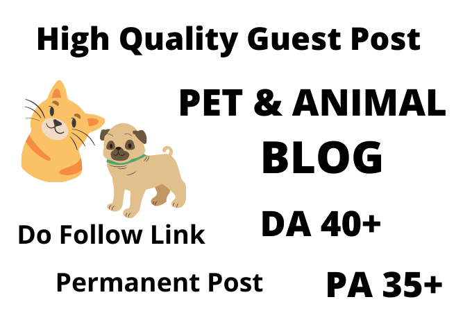 I will submit a guest post on a quality pet blog