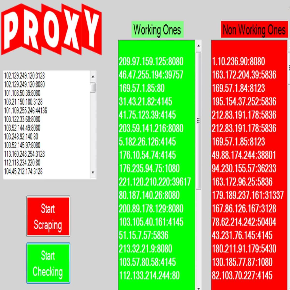 Proxy Scraper and Checker Both in Once 2020