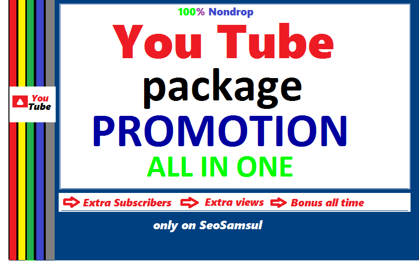  YouTube package promotion by worldwide user Real and non drop