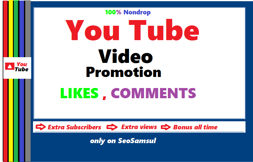  Real Non Drop YouTube chanel and video promotion