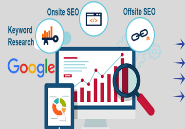 I will provide a full SEO service for Google 1st page ranking