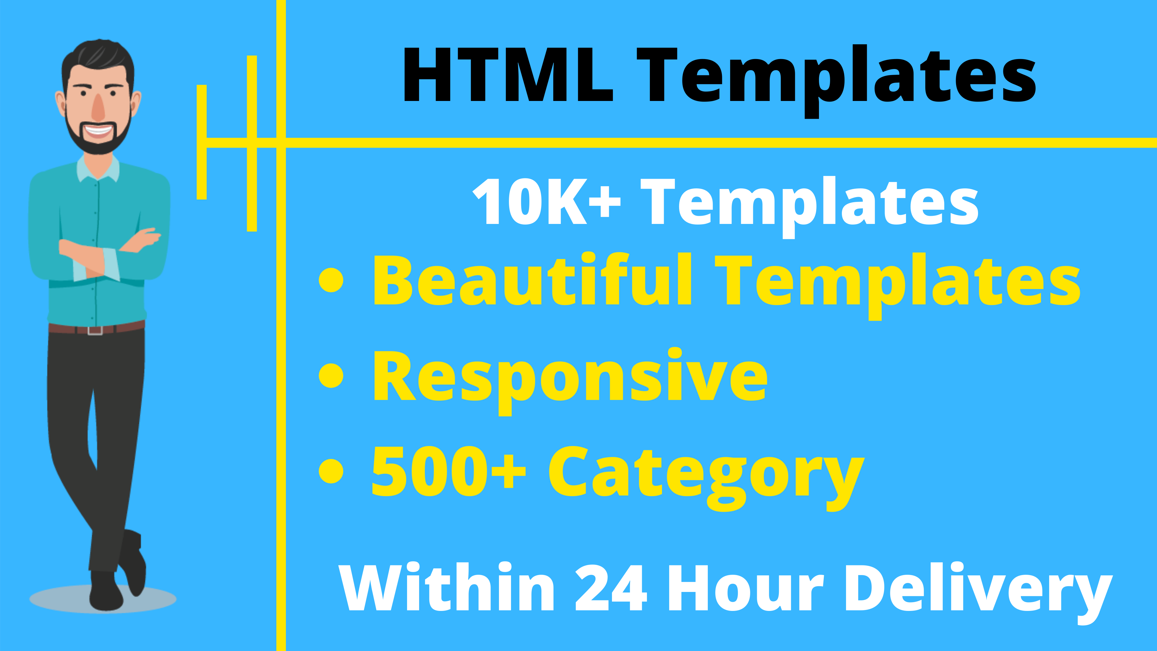 Unlimited Responsive HTML Premium Site Templates 500+ Category