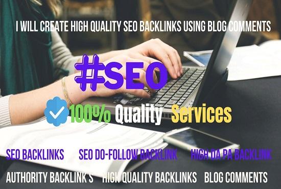 I will create 20 DA 30+ do-follow SEO backlinks manually