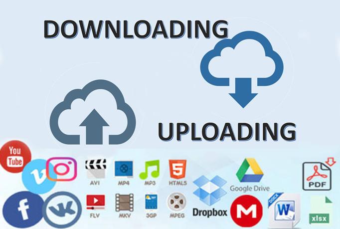  I will Download and upload videos and images